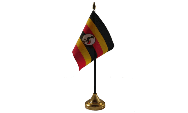 Uganda Table Flags